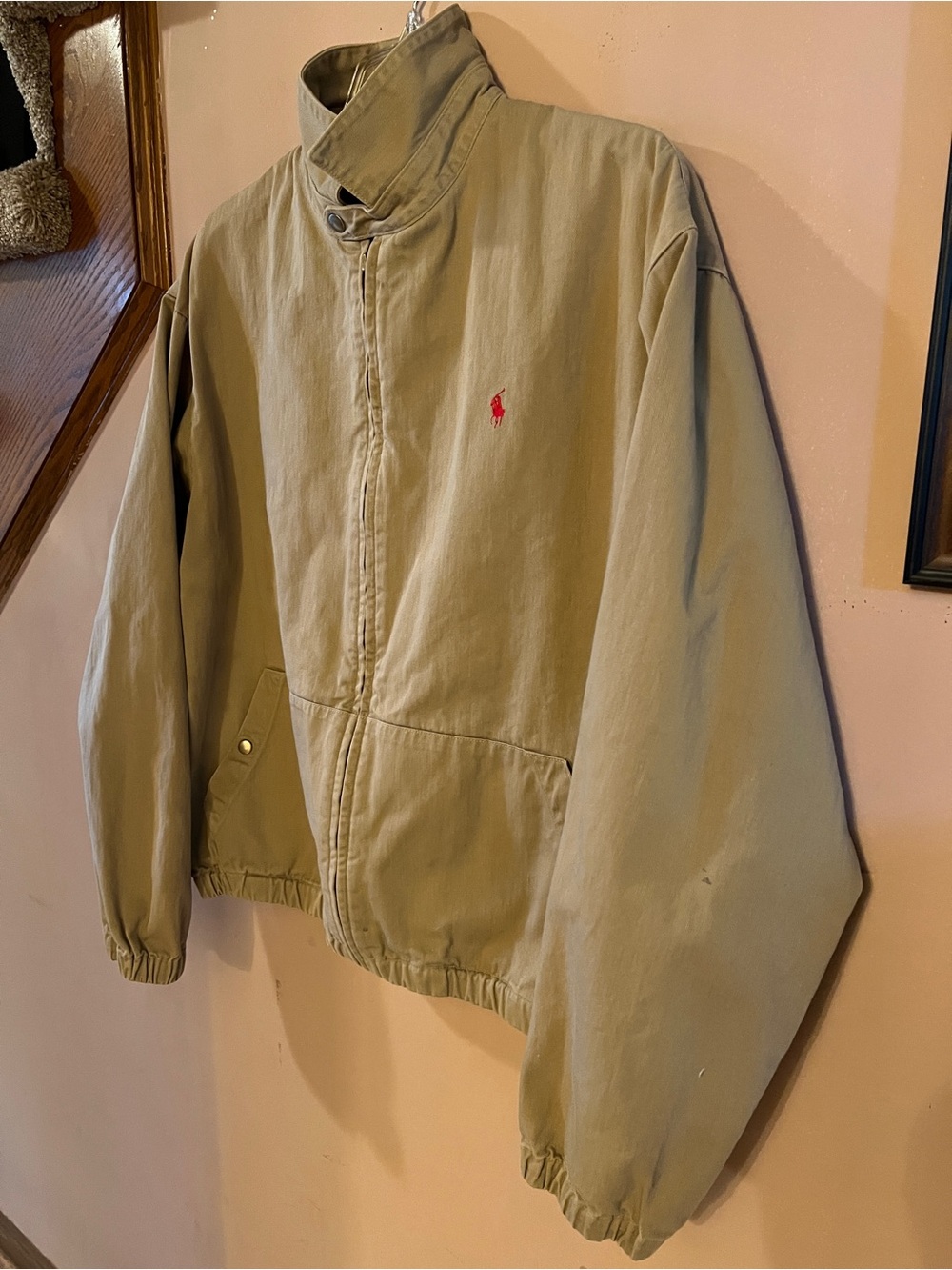 Polo Ralph Lauren vintage men’s beige jacket, size medium.